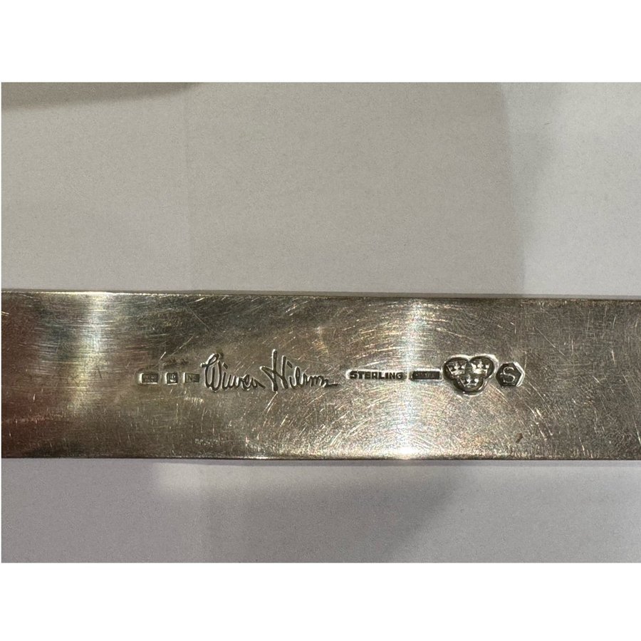 WIWEN NILSSON. Brevkniv, sterling silver, Lund, 1974, signerad.