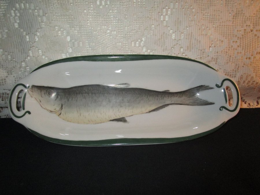 Äldre Fiskfat / skål. Tillv Beyer  Bock. Tyskland Vintage, julbord,