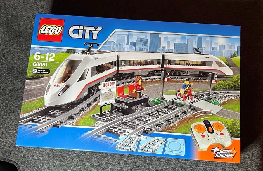 Lego City Motoriserat Höghastighetståg 60051. År 2014. NY  OÖPPNAD