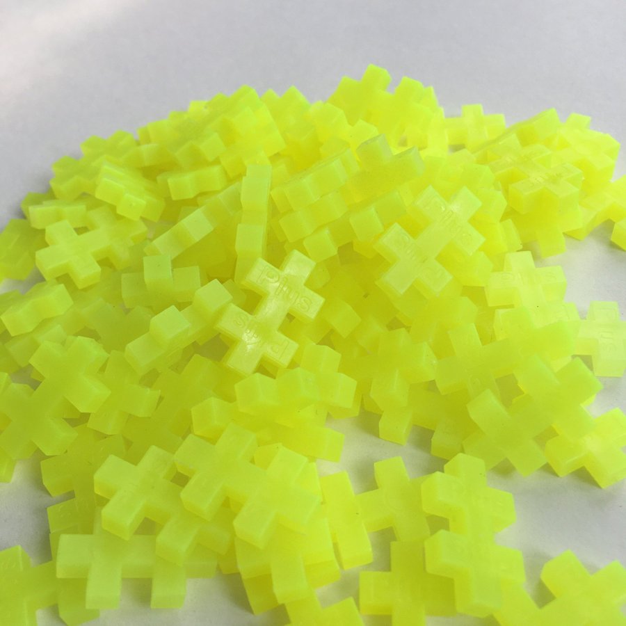 100 st Neon Gula Plus Plus Bitar PlusPlus ++ Mini,