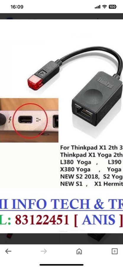 Thinkpad Ethernet Extension adapter