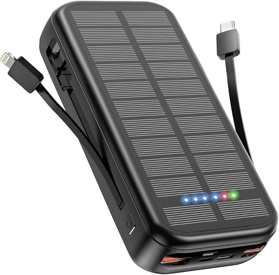 Solcellsladdare 30000mAh Powerbank med snabbladdning