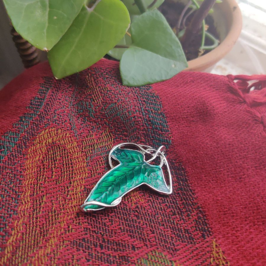 (Ny) Leaf of Lorien Brosch Pin halsband Sagan om ringen Lotr Lord of the rings