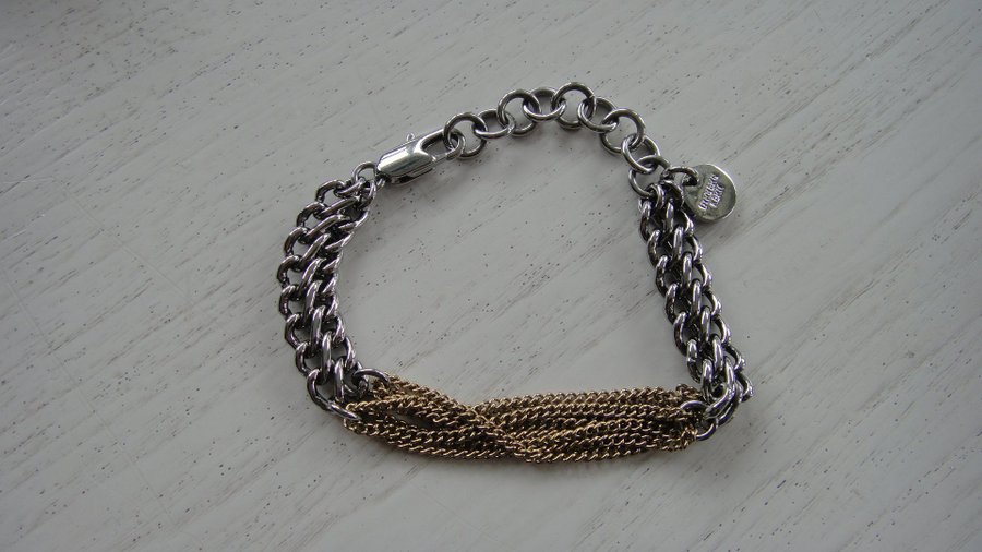 Dyrberg Kern smyckesset, armband+halsband, hänge, förgylld,försilvrad, oanvänt