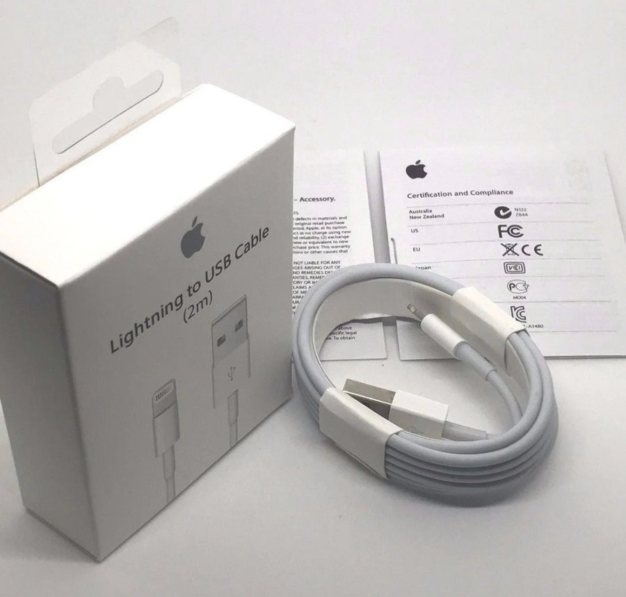 Lightning til USB kabel (2m)