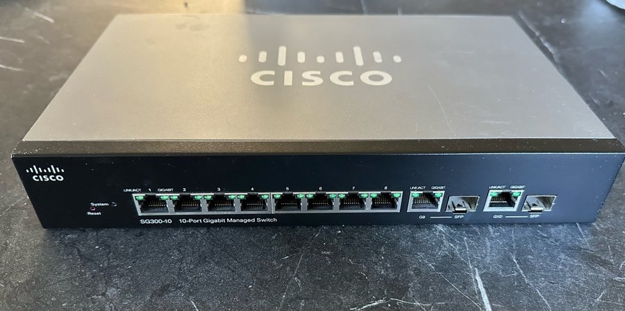 Cisco switch SG300-10