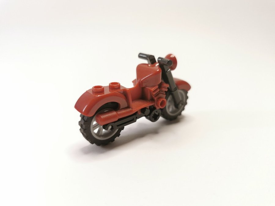 Lego - fordon - motorcykel - part 85983c01 - vinröd