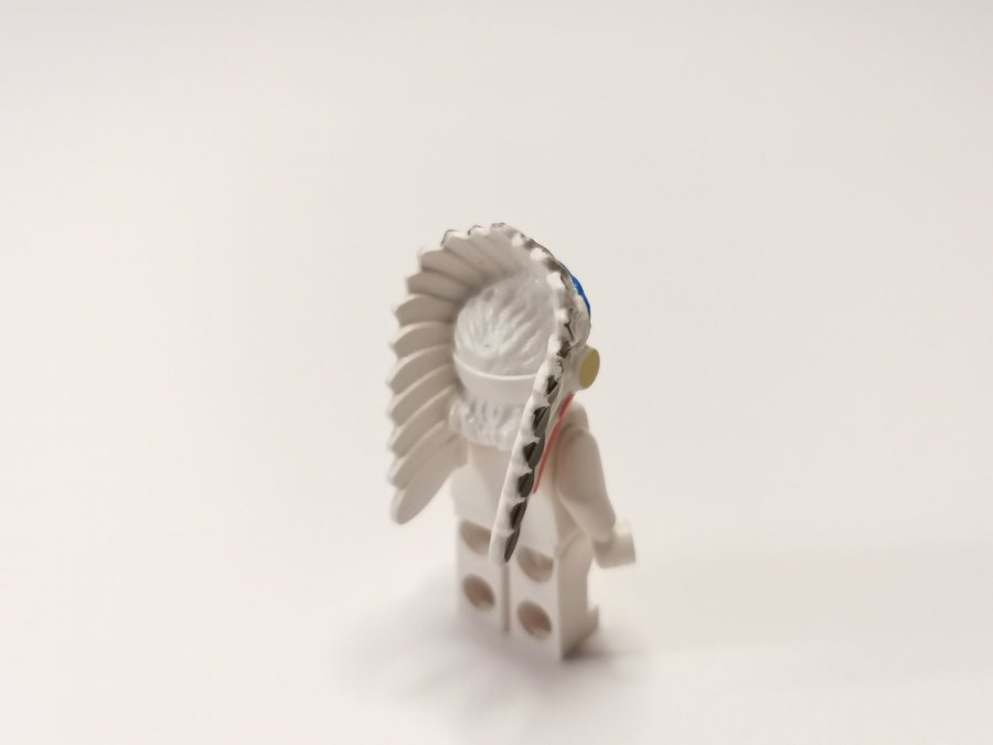 Lego - tillbehör - huvudbonad - western - indian - part 30138pb01 - vit