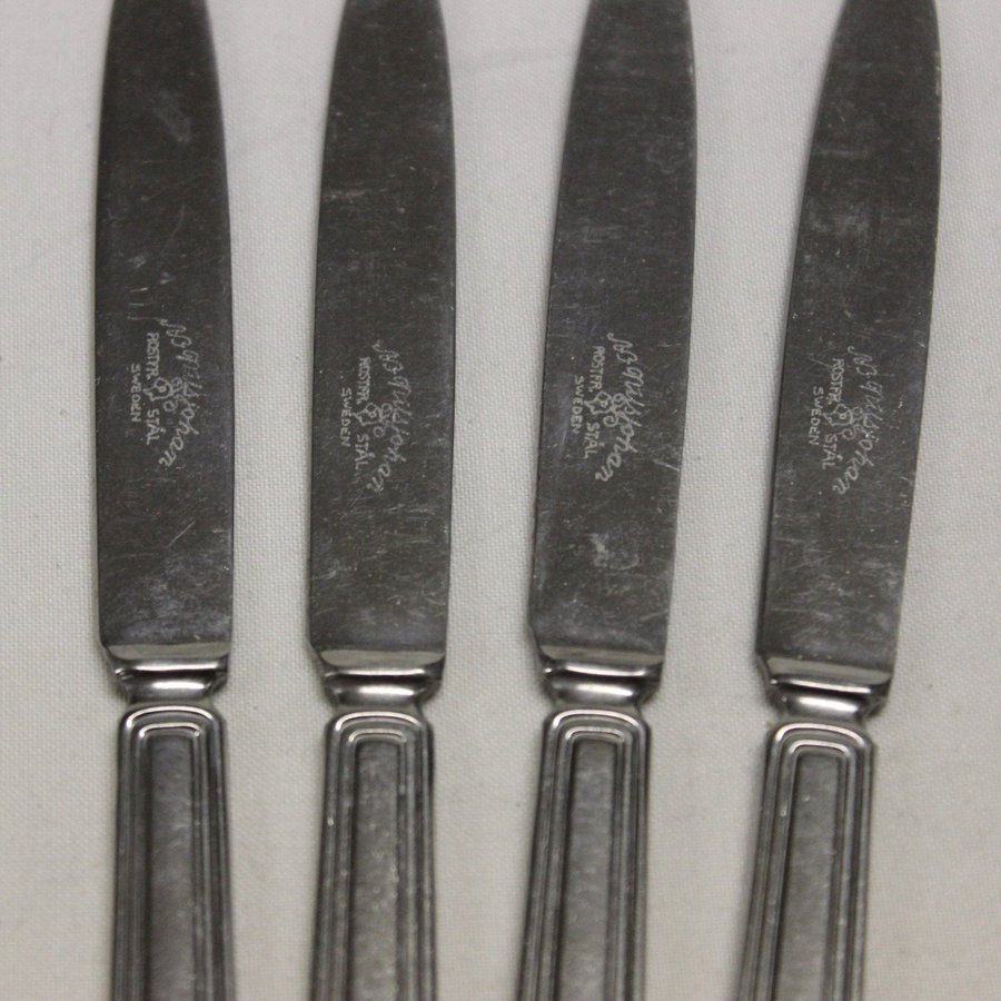 4 Fruktkniv Fruktk Kniv Knivar 16 cm Nilsjohan Riddarmodellen Gunnar Åkerlind