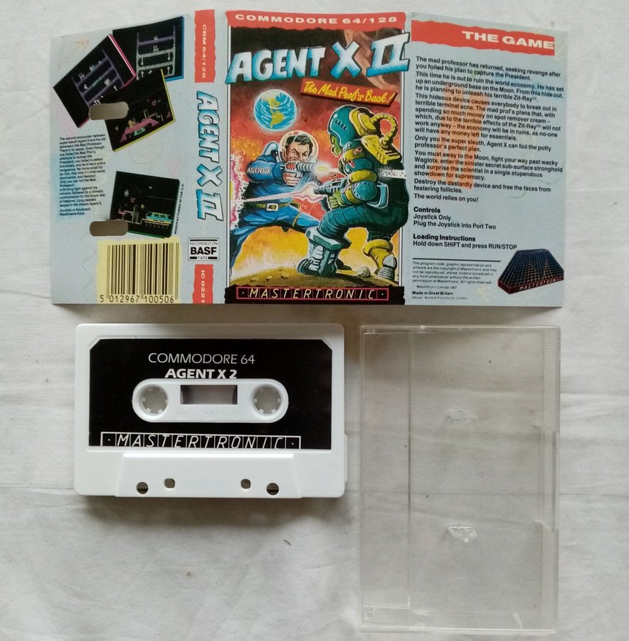 Agent X II - The Mad Prof's Back! (Mastertronic) - Commodore 64 / C64 Spel