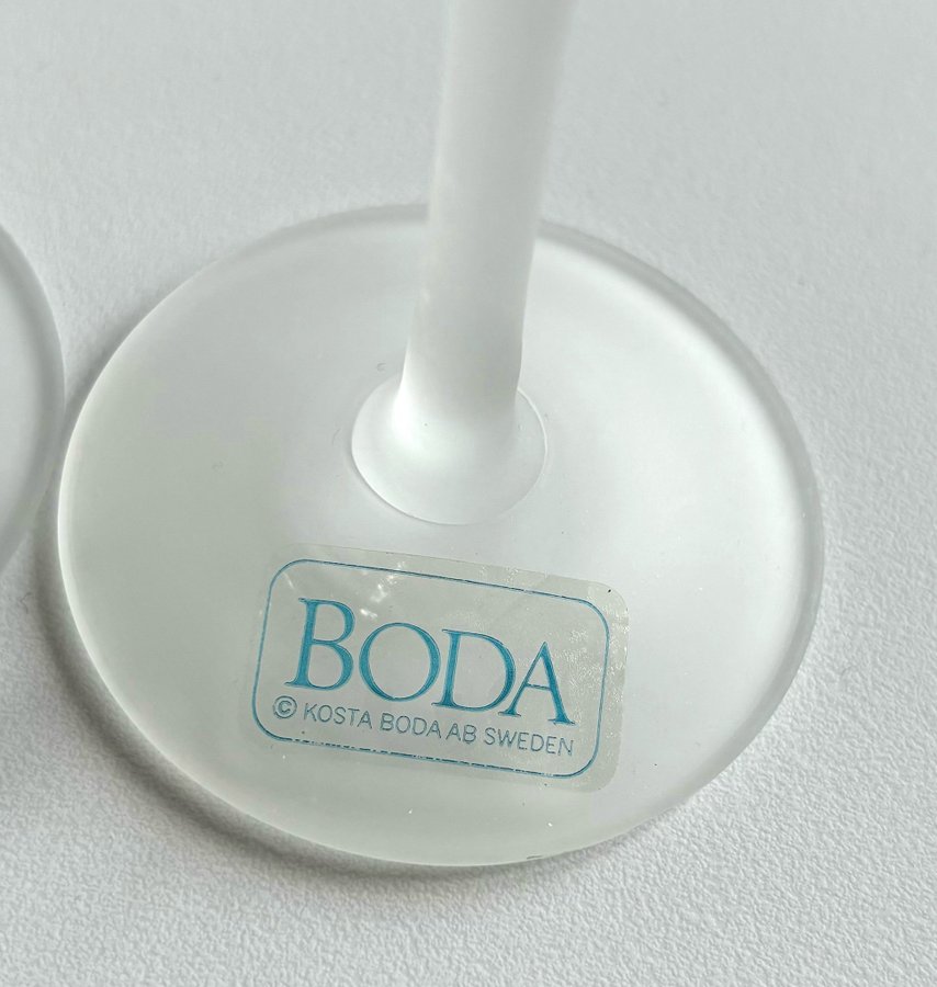 Kosta Boda glas - frostade snapsglas