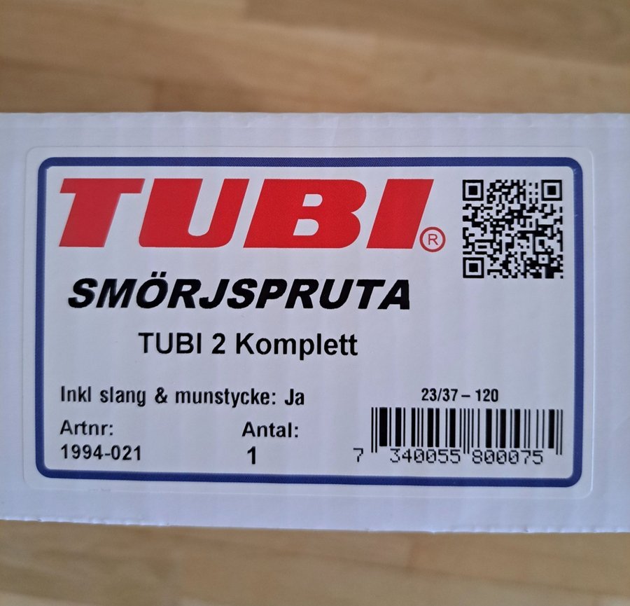 REA NY Tubi smörjspruta Tubi 2 komplett