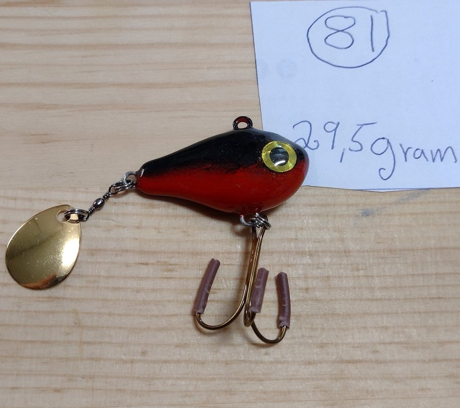 Tail Spinner 29,5 gram (handgjord) nummer 81