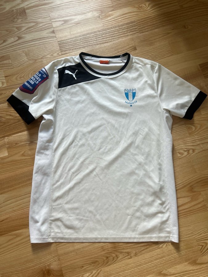 Malmö FF Puma vit t-shirt storlek L