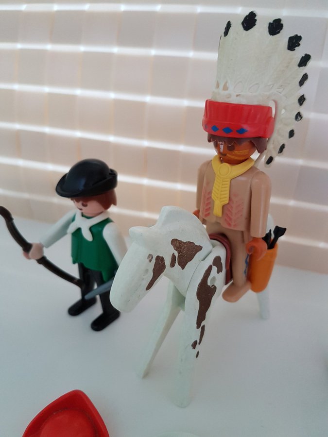 Vintage PLAYMOBIL Geobra - 1974 Playmobil Western Cowboy Indian Robin Hood