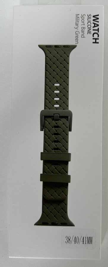 Apple Watch Silikon Armband Militärgrön 38/40/41mm