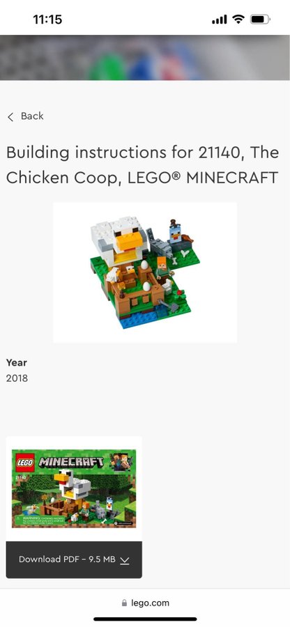 LEGO Minecraft 21140 Kycklinggården