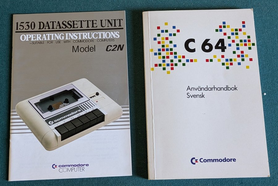 Commodore 64 med bandstation Inkl strömadapter och antennkabel