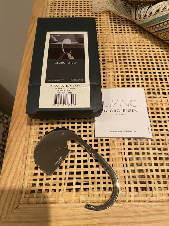 Julklapp - Georg Jensen Elefant väskhållare, väskhängare - Originalförpackning