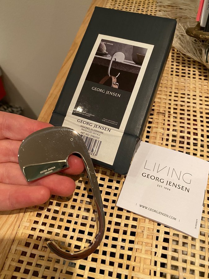 Julklapp - Georg Jensen Elefant väskhållare, väskhängare - Originalförpackning