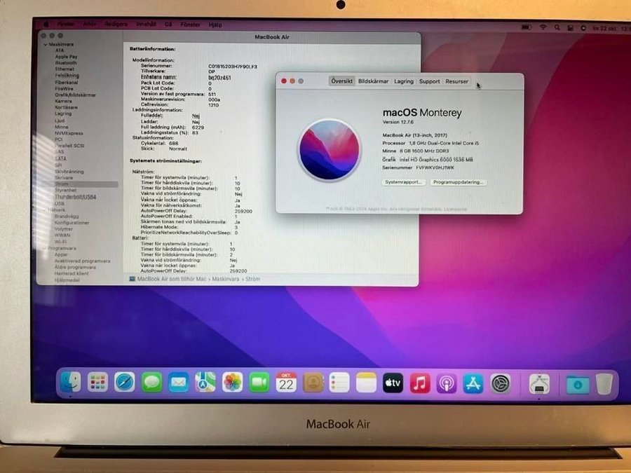 Macbook Air 13" 2017 i5/8gb/128gb