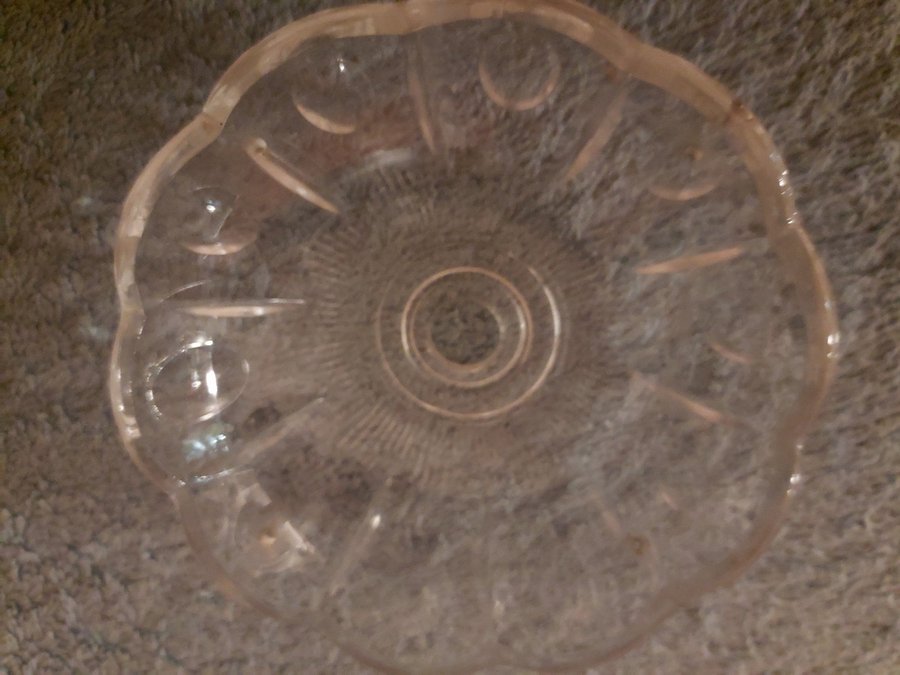 Ljusmanschett Stor Glas Diameter ca 10 cm