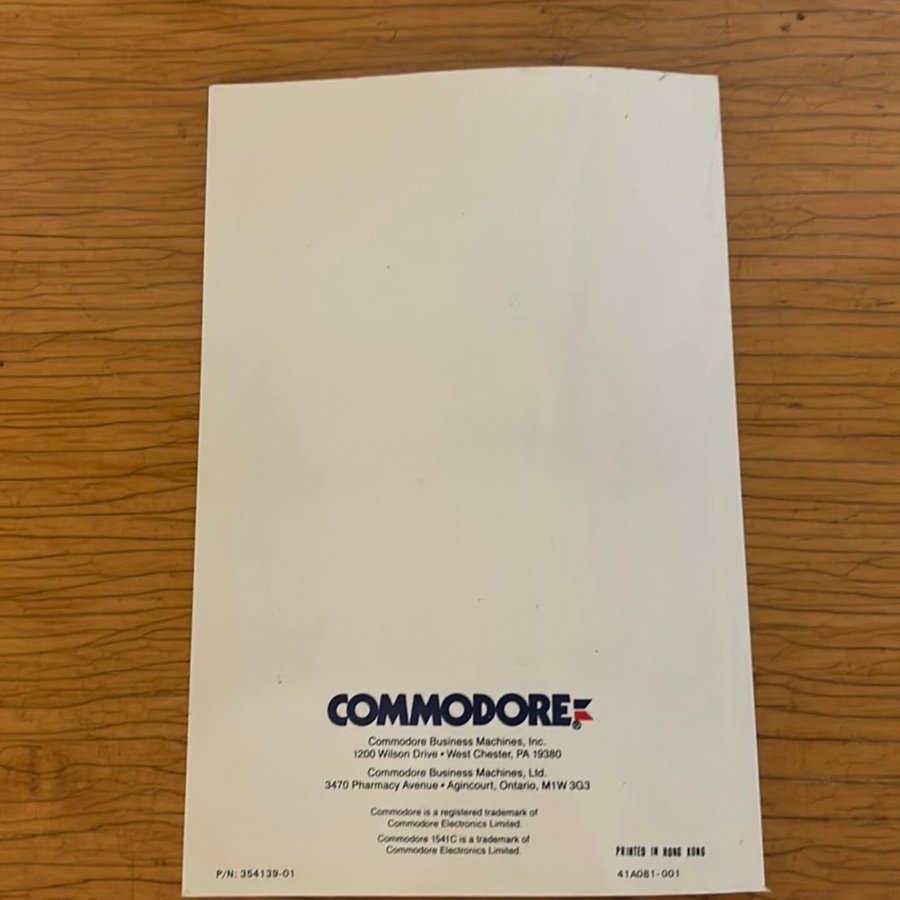 Commodore 1541-II Disk Drive User's Guide (1986)