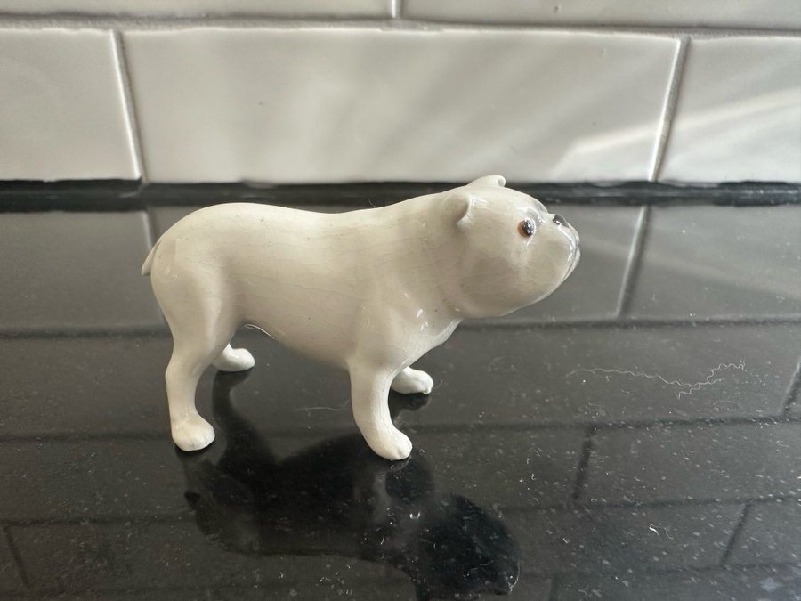 Porslinsfigur Engelsk Bulldog 7 cm