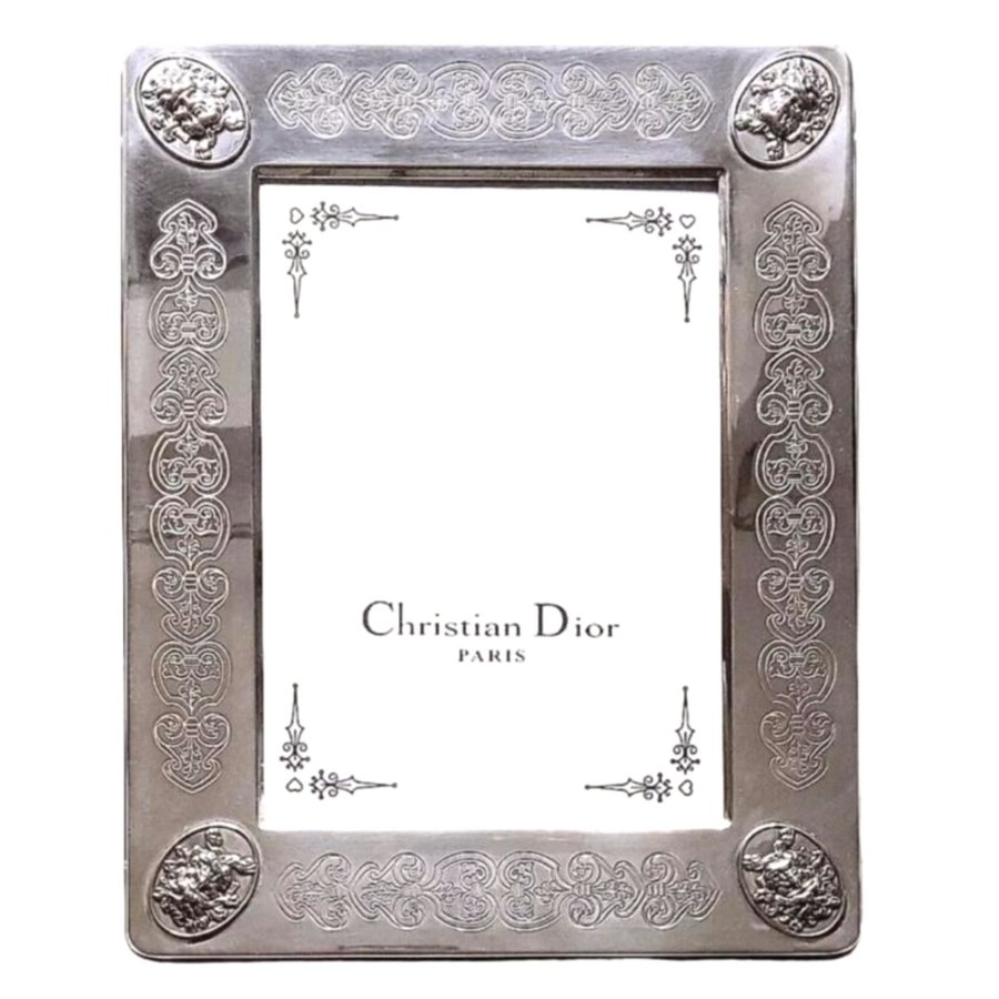 Christian Dior Designer Picture Photograph Frame Sterling Silver 925 Art Nouveau