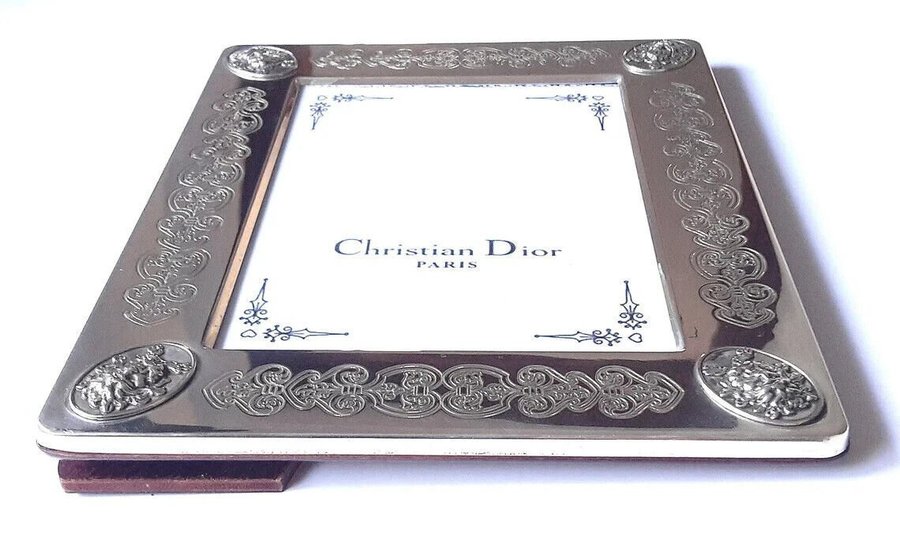 Christian Dior Designer Picture Photograph Frame Sterling Silver 925 Art Nouveau