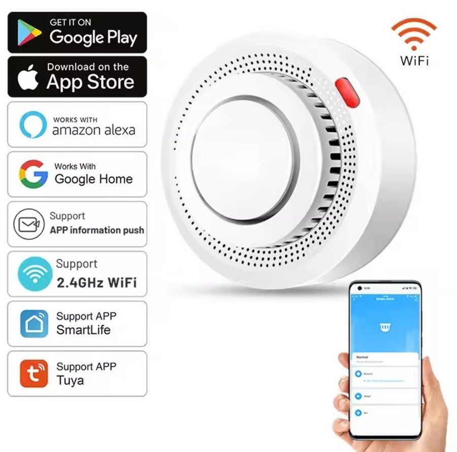 Tuya/Smartlife Wifi Brand/Röksensor