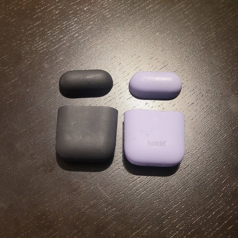 2 st silikonfodral Holdit till airpods