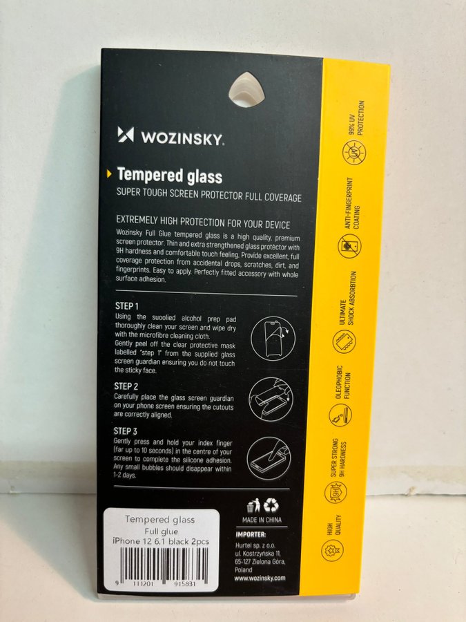 Tempered Glass Skydd för iPhone 12