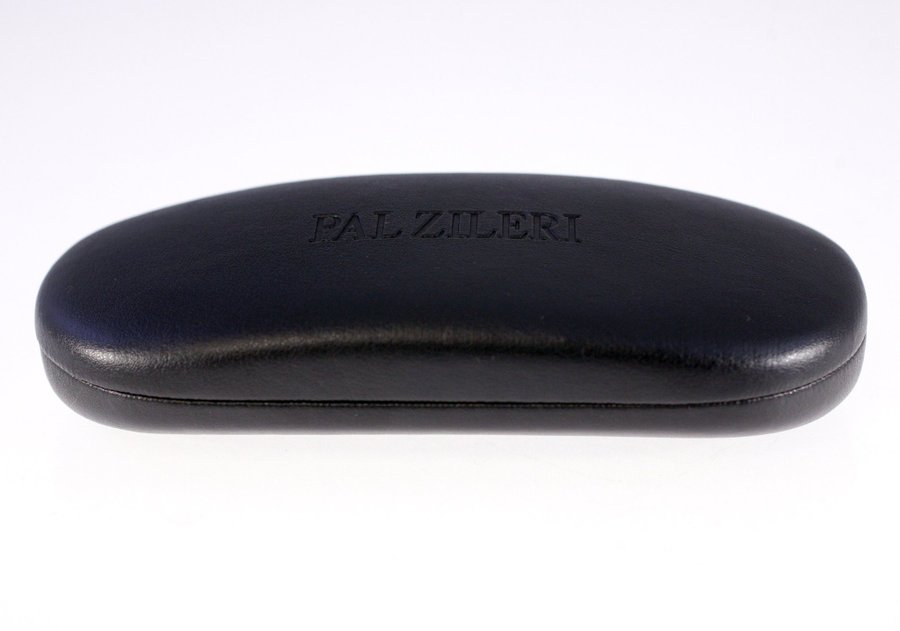 Pal Zileri vintage black leather hardshell sunglasses case-circa 00s-Weight 104g