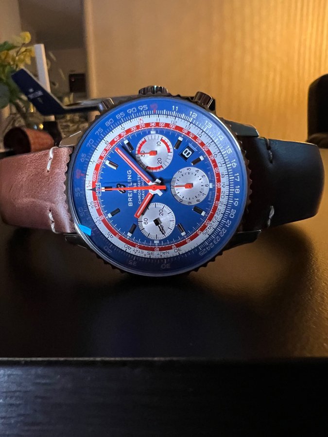 [NY  OANVÄND]Breitling Navitimer B01 Chronograph 43mm Pan Am AB01212B1C1X1