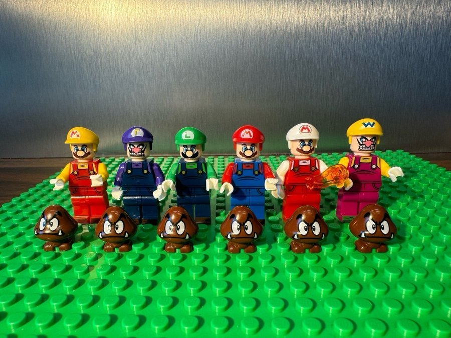 Super mario minifigurer 12 st