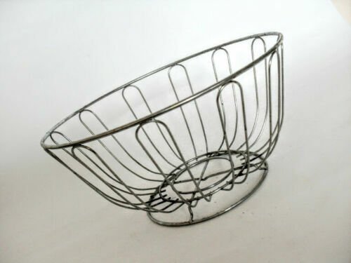 Metal wire fruit bowl, basket - 25 cm X 10 cm