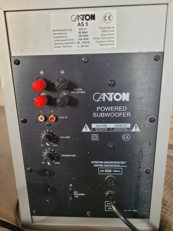 Canton AS 5 Subwoofer