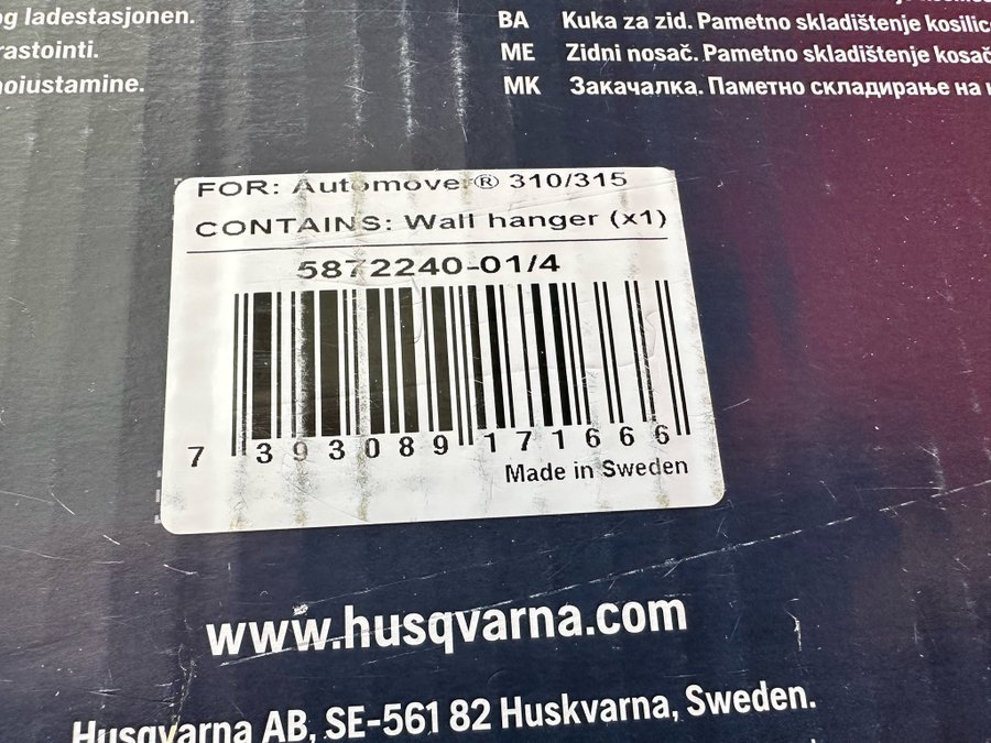 Vägghängare Husqvarna 310/315/315X