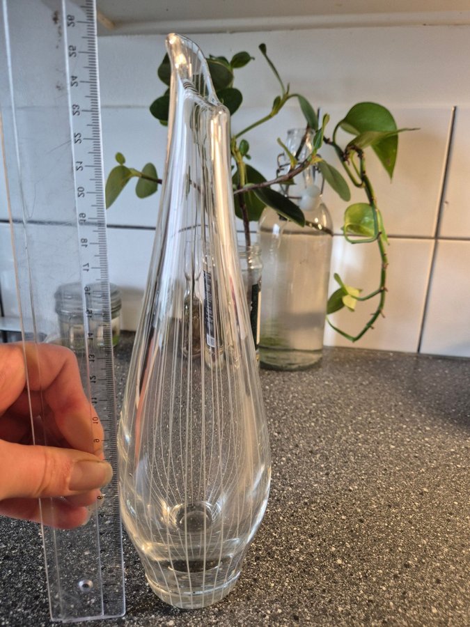 VAS, glas, sannolikt Bengt Orup, Johansfors glasbruk, 1950-tal.