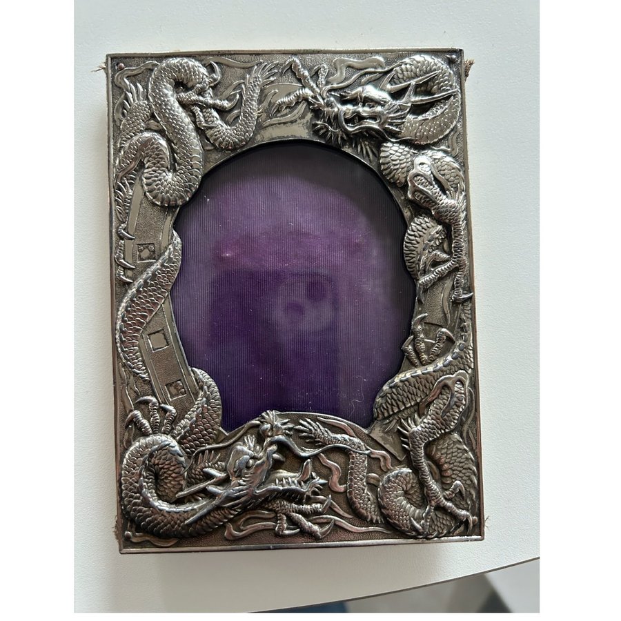 Picture frame, approx. 1900, Japanese with dragons