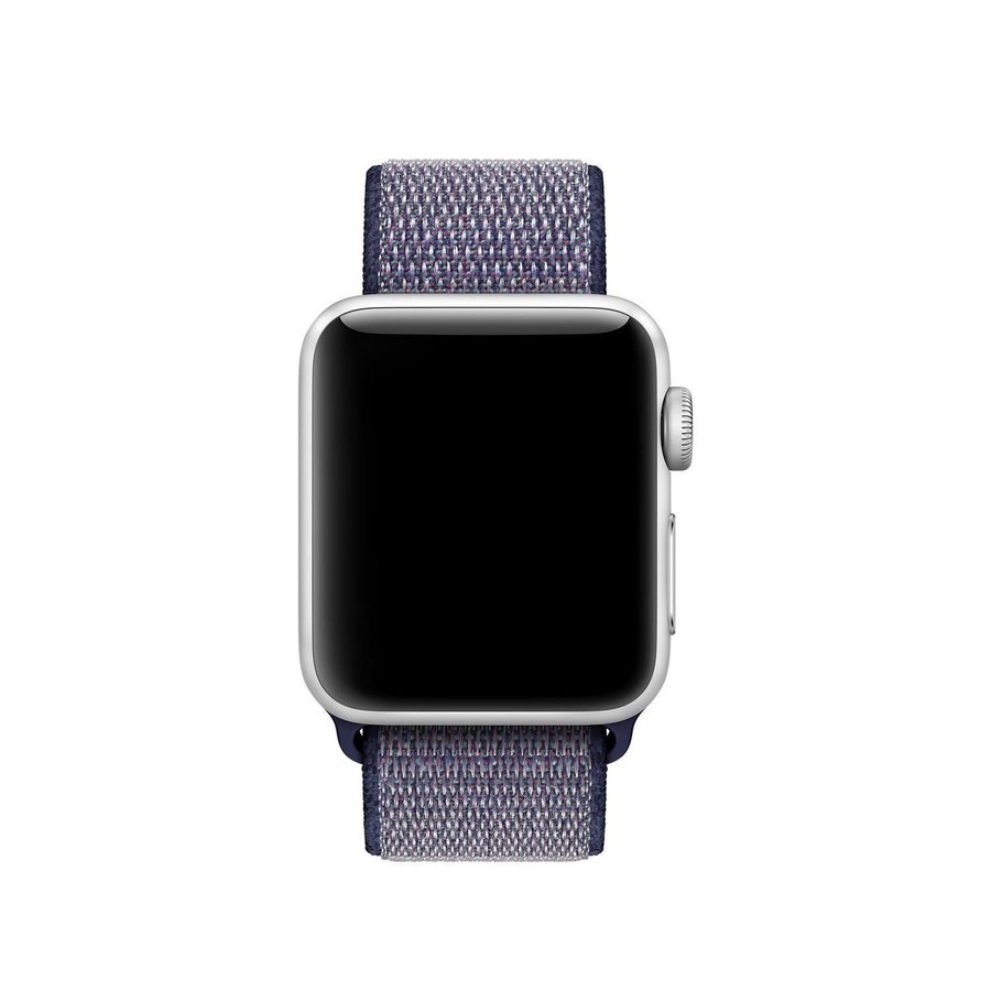 Nylonloop 44/45/46/49mm Apple Watch Armband - MIDNATTSBLÅ