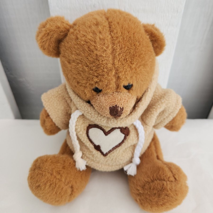 Mini Teddy Bear Plush In Hoodie Stuffed Animal