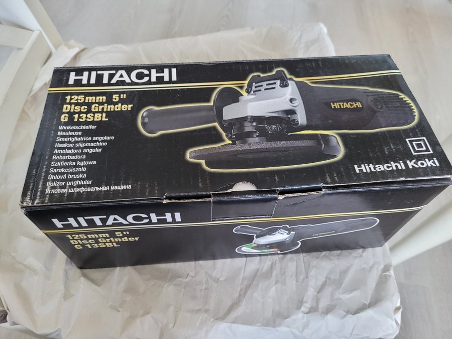 Hitachi G 13SBL vinkelslip (125mm 580W)