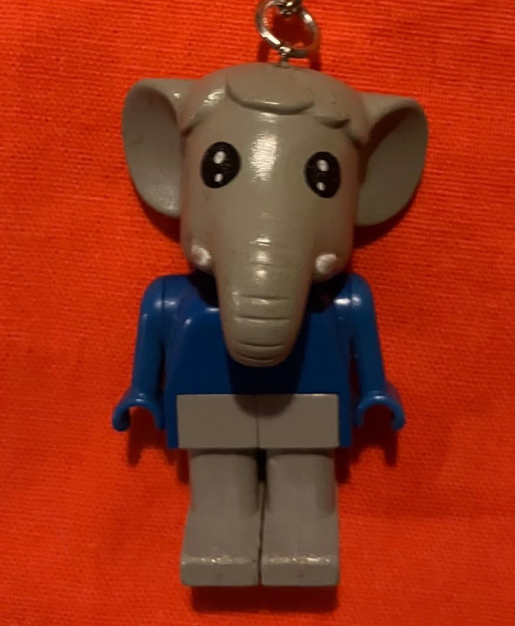 Lego Nyckelring Key Chain Ernie Elephant Elefant Fabuland 1985