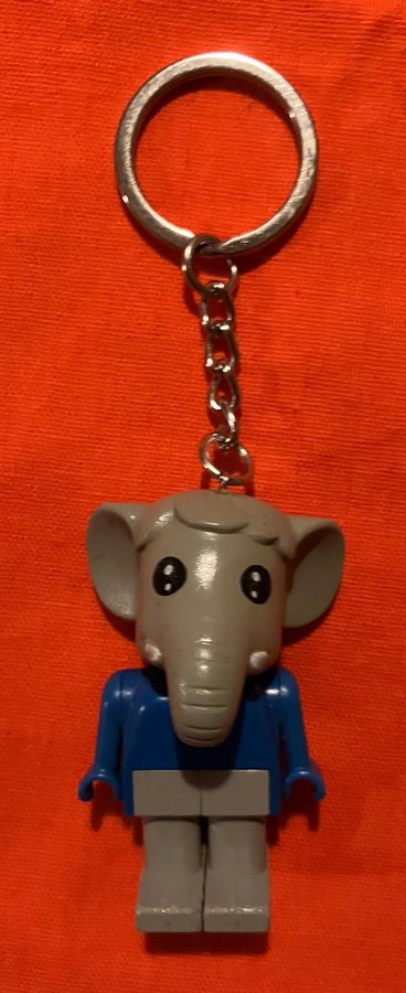 Lego Nyckelring Key Chain Ernie Elephant Elefant Fabuland 1985