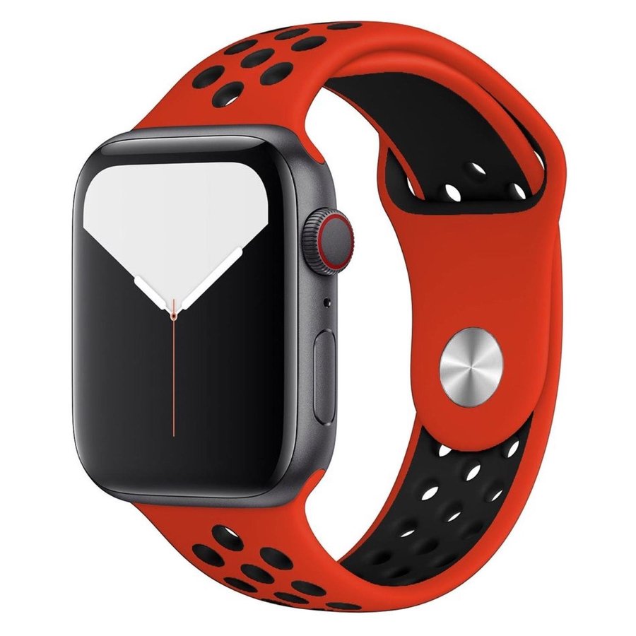 Sport Band 38/40/41/42mm (S/M) Apple Watch Armband - RED / BLACK