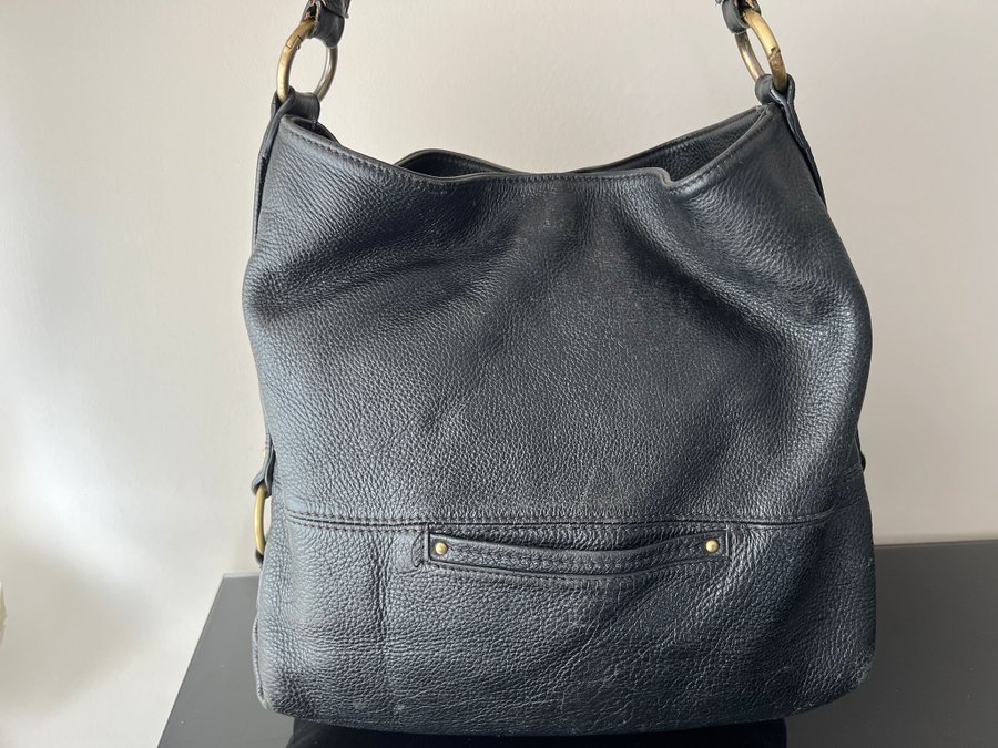 tote bag väska messenger crossbody skinn läder väska skinnväska grained skinn