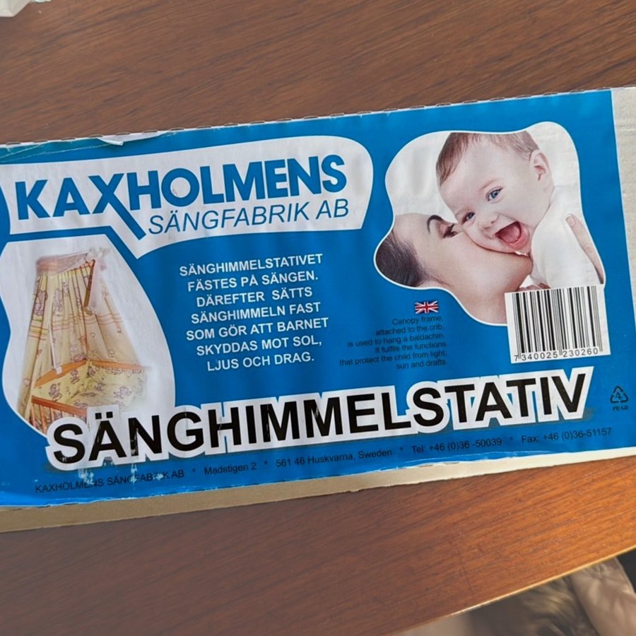 Sänghimmelstativ från Kaxholmens Sängfabrik