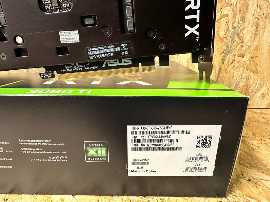 ASUS TUF Gaming GeForce RTX 3060 Ti OC 8GB